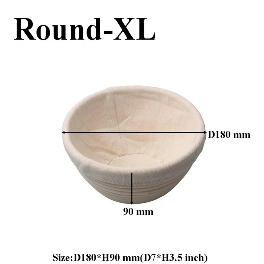3PCS Round Or Oval Shape Natural Rattan Basket 013